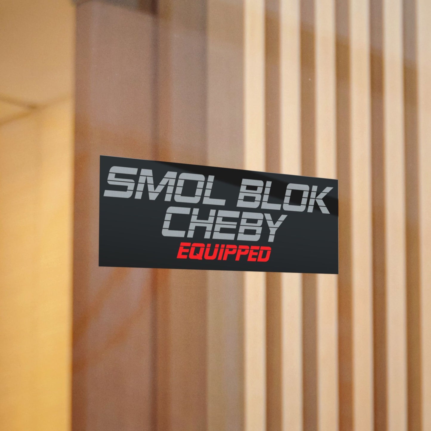 Smol Blok Cheby Equipped Die Cut Decal - 5" x 3"