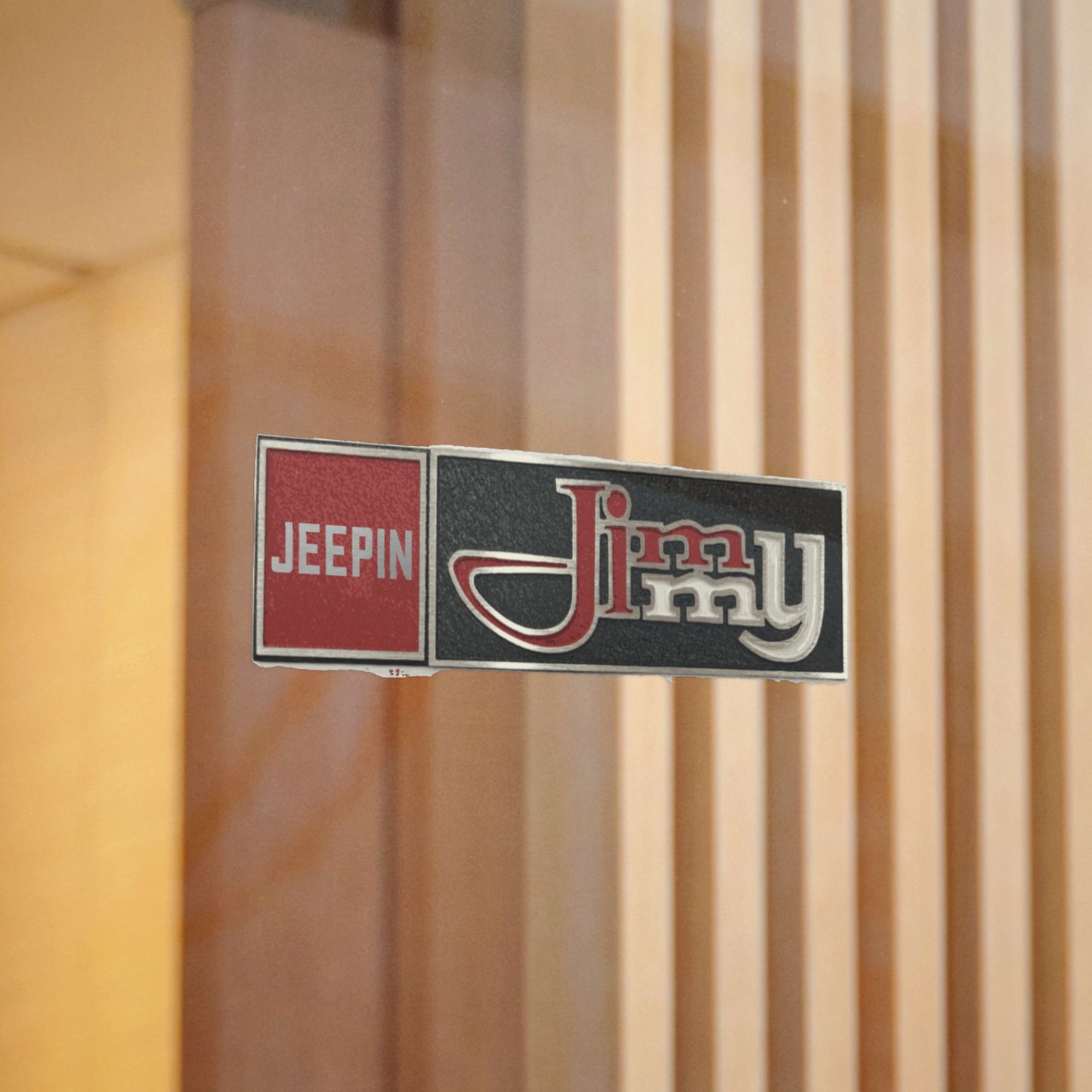Jeepin Jimmy Fender Badge Decal