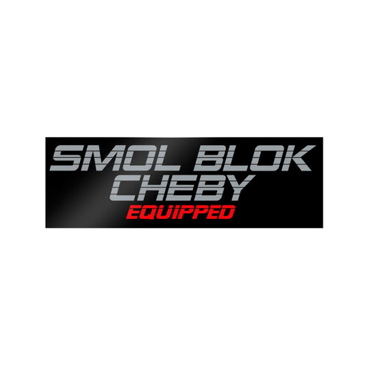 Smol Blok Cheby Equipped Die Cut Decal - 5" x 3"