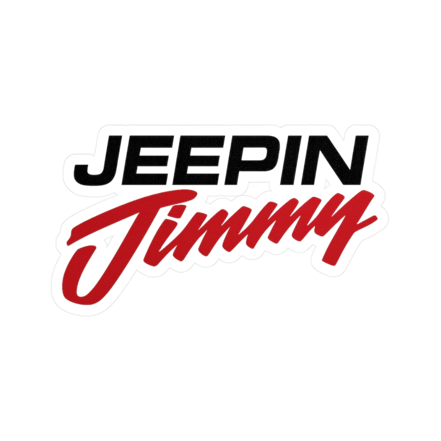 Jeepin Jimmy "Racing" Sticker